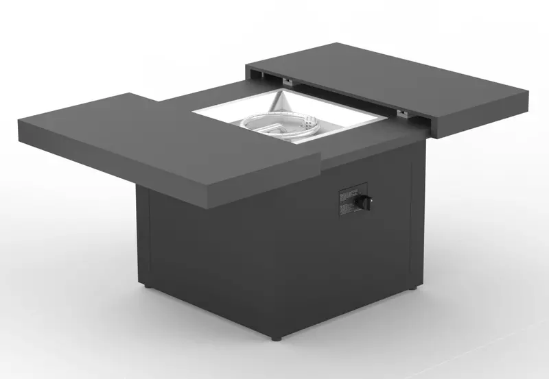 42-Inch Charcoal-Black Functional Fire Pit