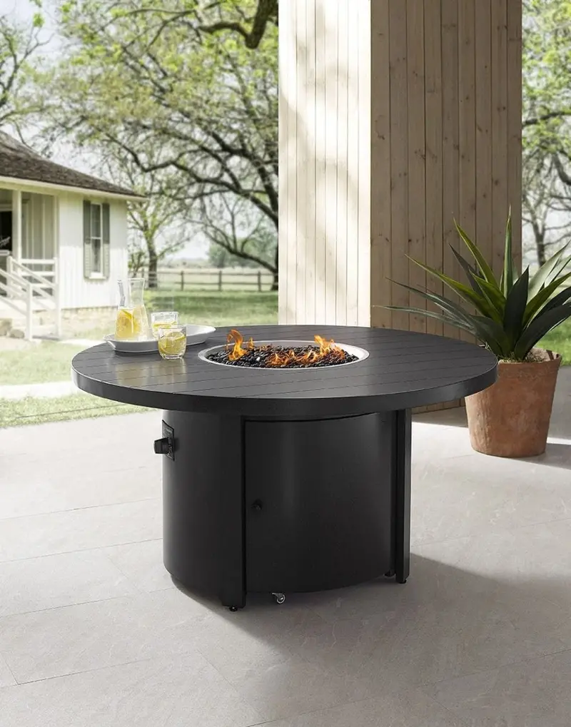 48-Inch Round Propane or Wood-Burning Fire Pit