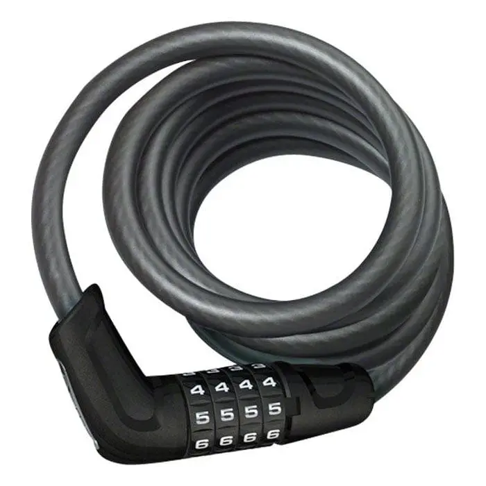 ABUS Tresor 6512 Adjustable Combination Cable Lock (180 cm × 12 mm) with Wall Mount