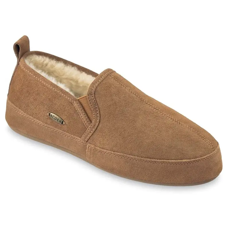 Acorn Men’s Romeo Sheepskin-Lined Slipper – Cloud Cushion Support