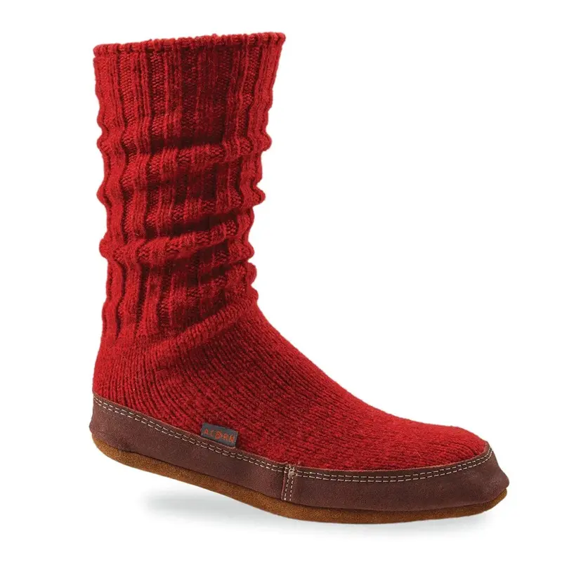 Acorn Unisex Slipper Socks with Non-Slip Sole