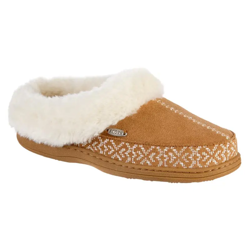 Acorn Women’s Greta Embroidered Hoodback Slippers