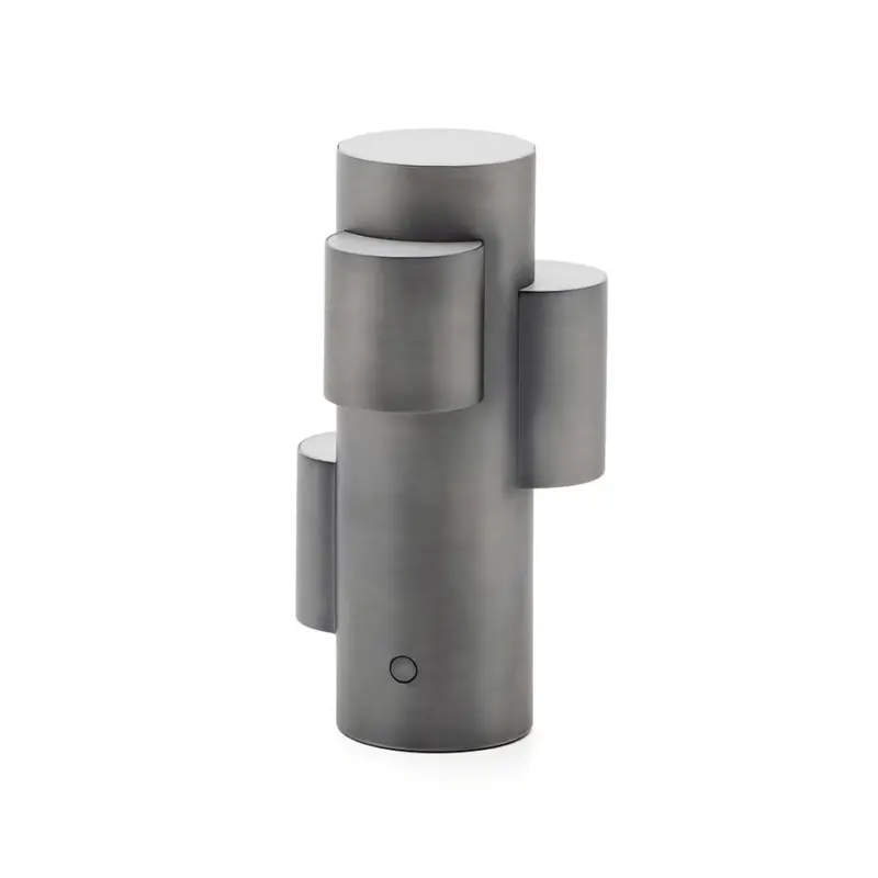 Adrina Rechargeable LED Table Lamp in Dark Steel Grey