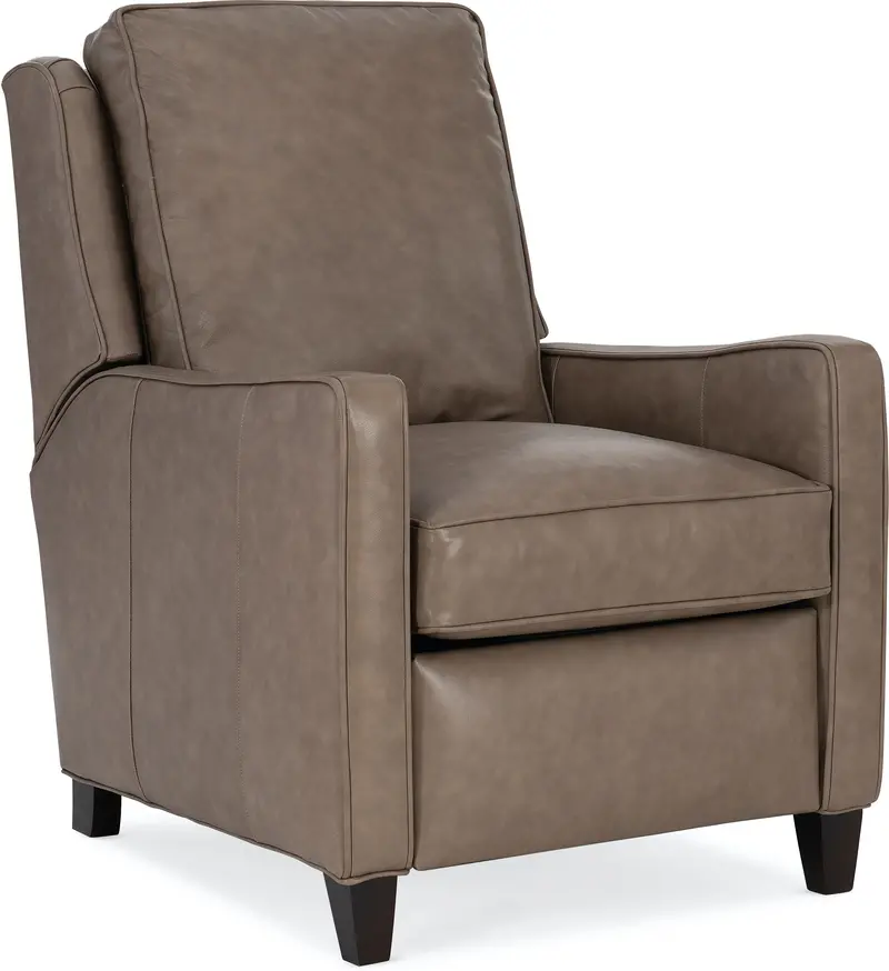 Alaric Leather Pillow-Back Reclining Chair with Refined Support System