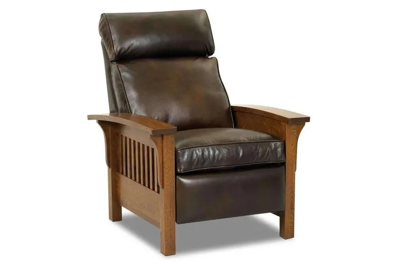 Aldrich Mission-Style Leather Recliner Chair