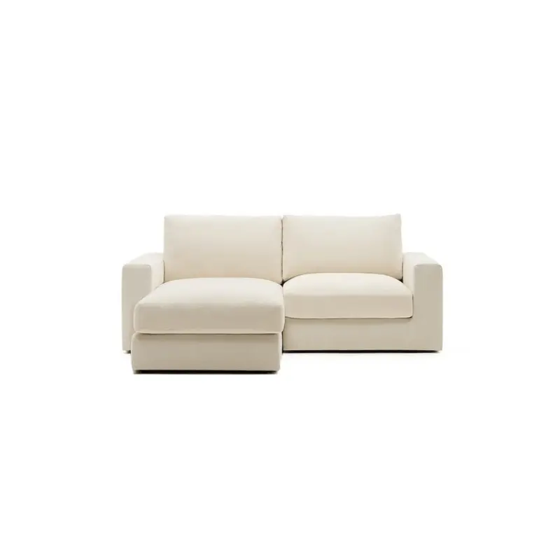 Alea 3-Seater Chaise Sofa with Left-Hand Extension in Ecru Beige