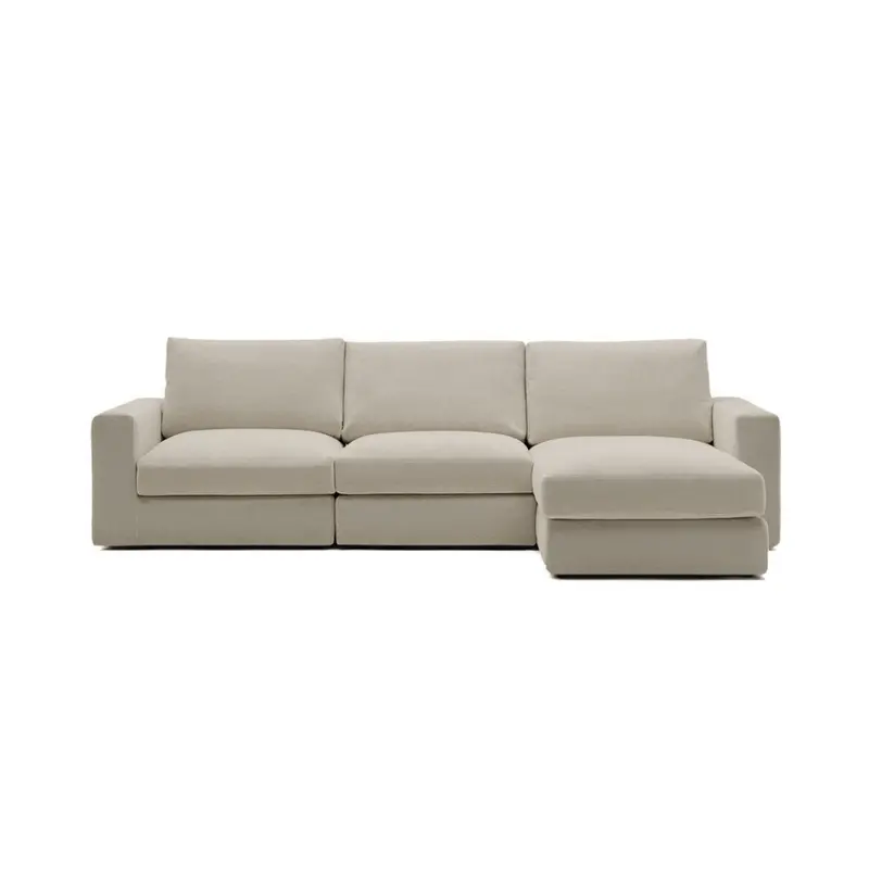 Alea 4-Seater Sofa with Right-Chaise Option – Toasted Beige