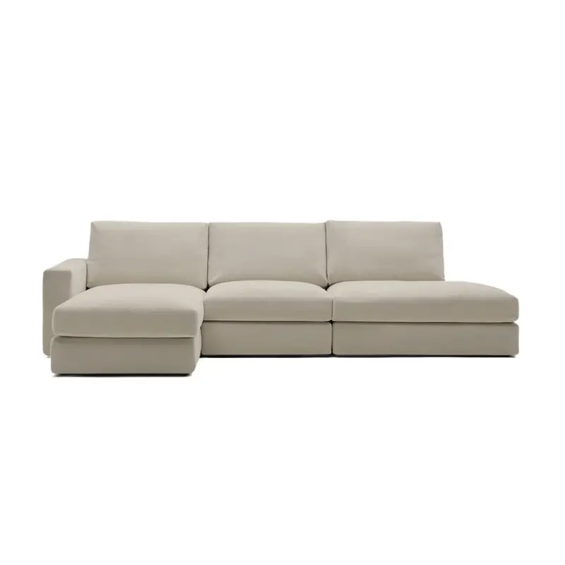 Alea 5-Piece Sofa with Left-Hand Chaise in Toasted Beige