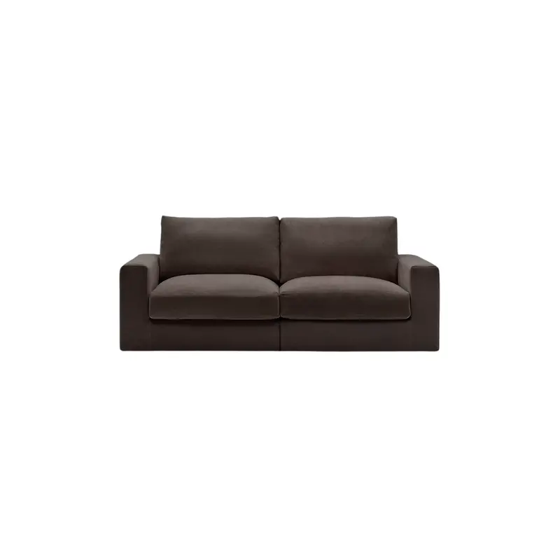 Alea Standard 3-Seater Sofa in Charcoal Brown