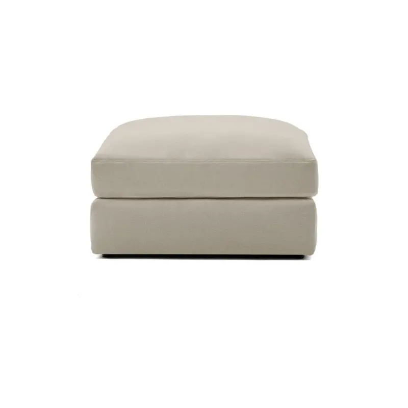Alea Tufted Ottoman in Toasted Beige Fabric