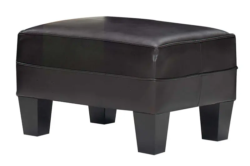 Alex Leather Footstool Ottoman – Matching Upholstered Accent
