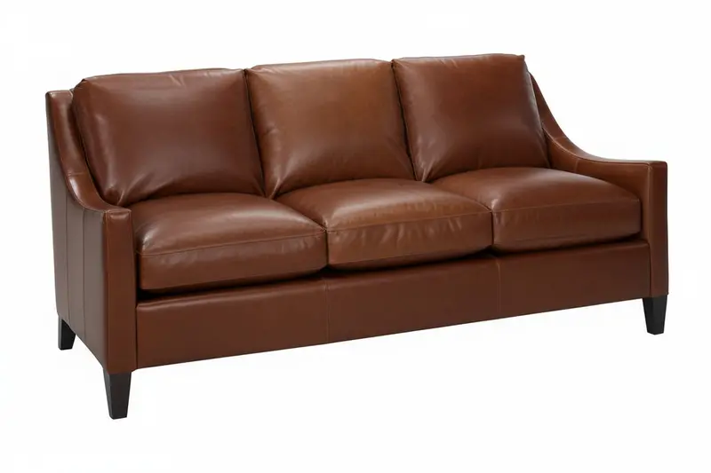Allen 81-Inch Apartment Sofa – Sleek Leather Living Room Centerpiece