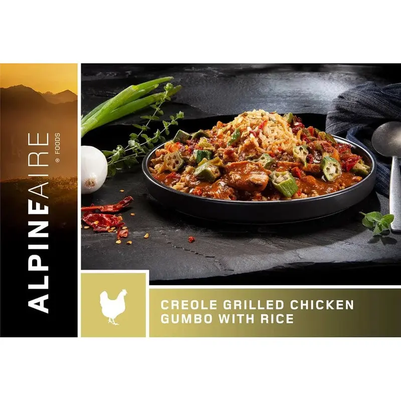 AlpineAire Creole-Style Grilled Chicken Gumbo Over Rice