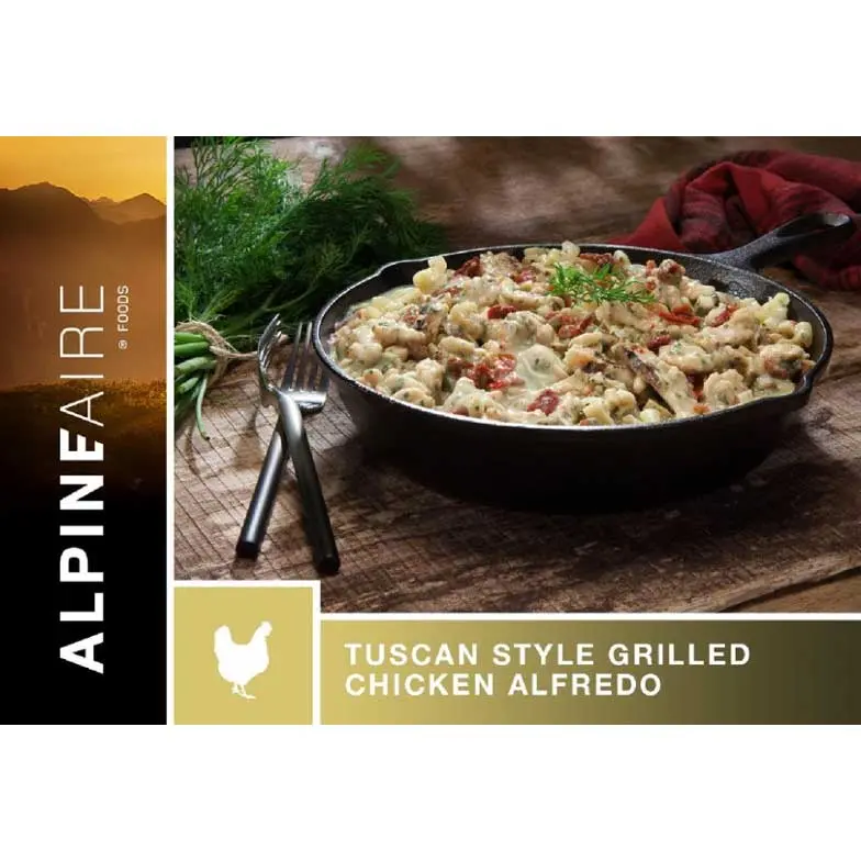AlpineAire Grilled Chicken with Spinach Alfredo Pasta (Freeze-Dried)