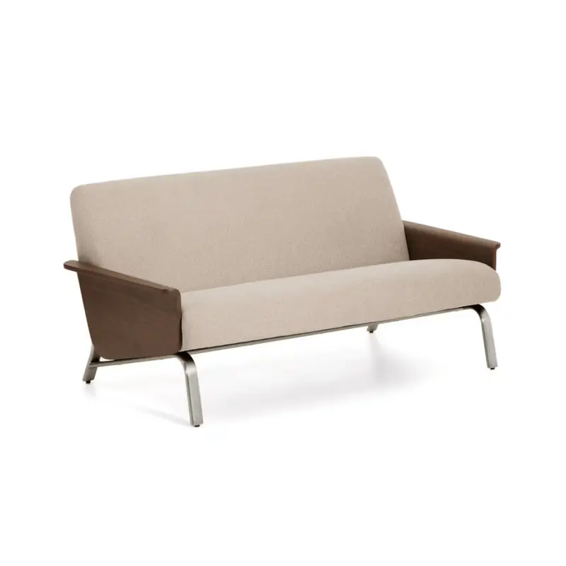 Amsen Walnut 2-Seater Sofa – Compact Lounge Seating