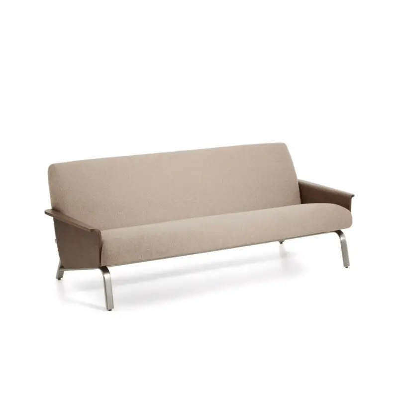 Amsen Walnut 3-Seater Sofa – Scandinavian-Inspired Living Room Set
