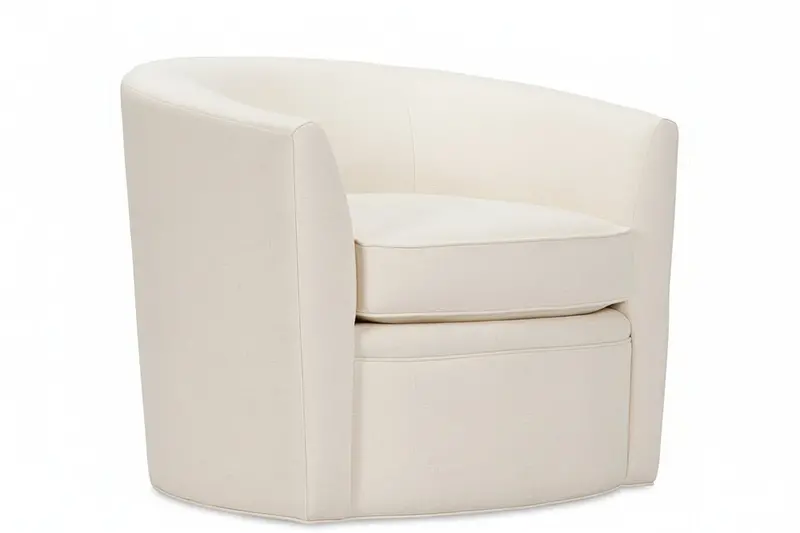 Annette Memory Foam Swivel Tub Chair – Plush Rotating Accent