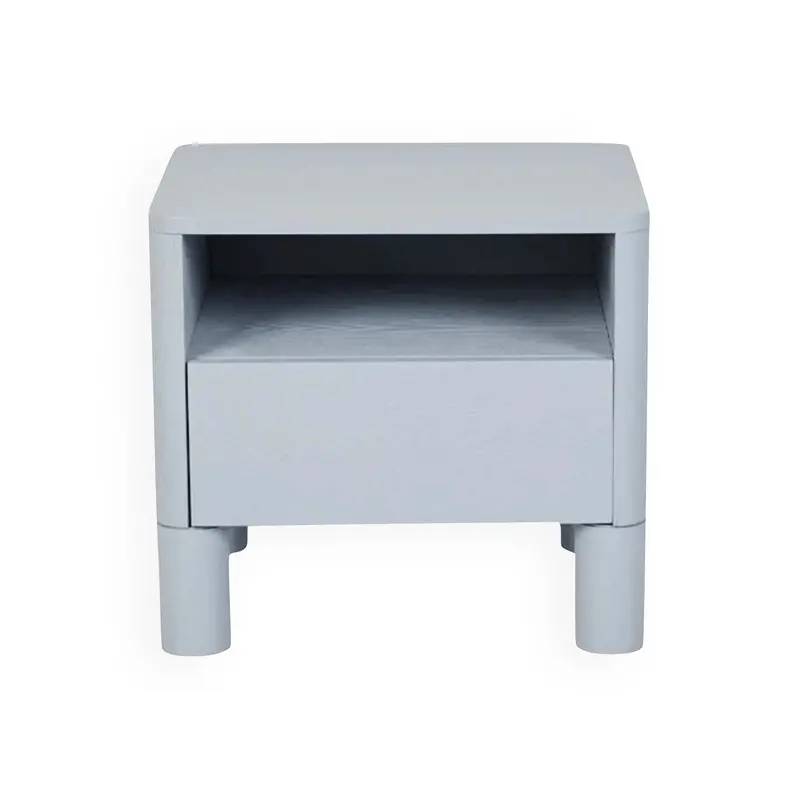 Artie Open Nightstand in Powder Blue Finish