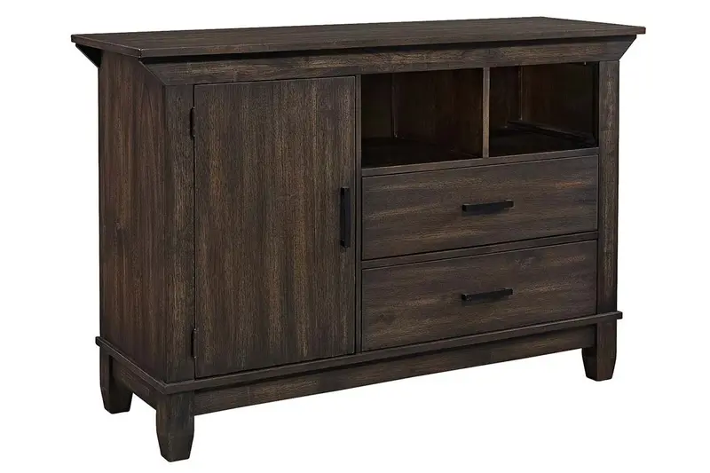 Atherton Rustic Dark Chestnut Storage Buffet for Dining Spaces