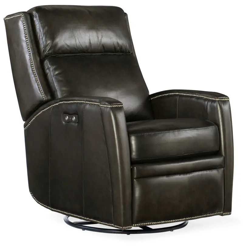 Avalon Trinita Swivel-Glider Recliner – Quick-Ship Leather Comfort