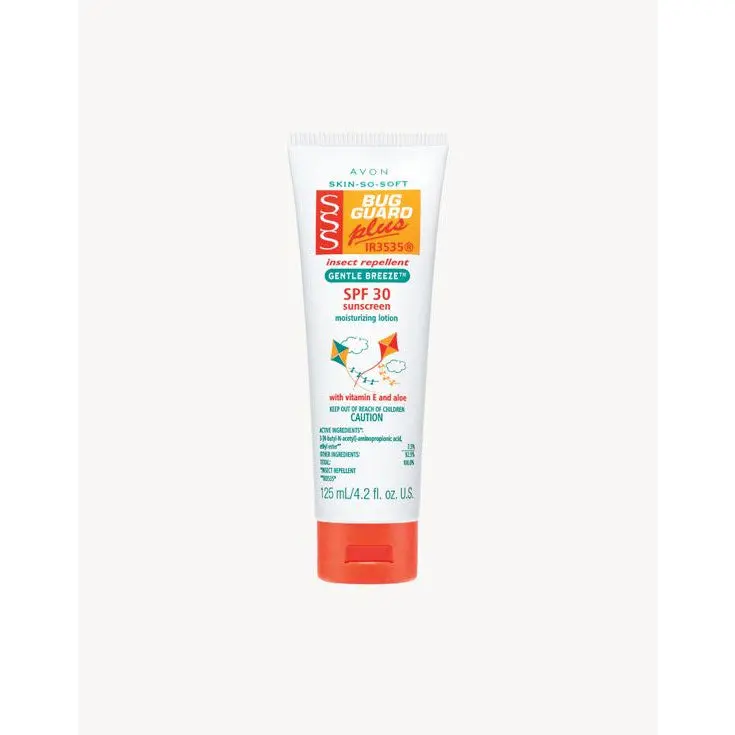 Avon Skin So Soft Bug Guard Plus IR3535 SPF 30 Sunscreen Lotion with Gentle Breeze Scent