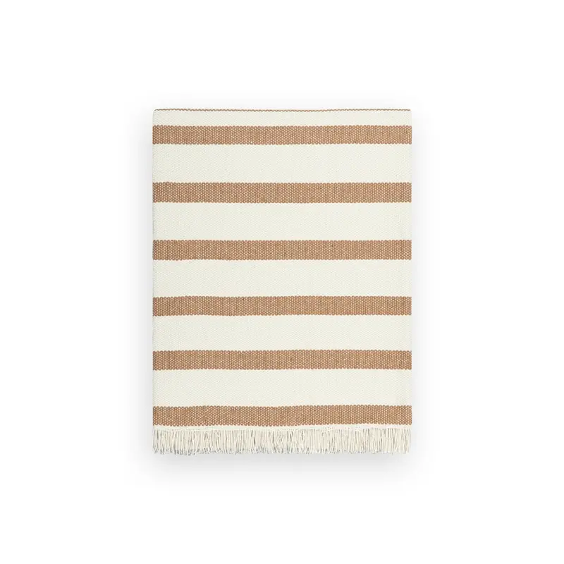 Banksia Textured Throw Blanket in Pecan