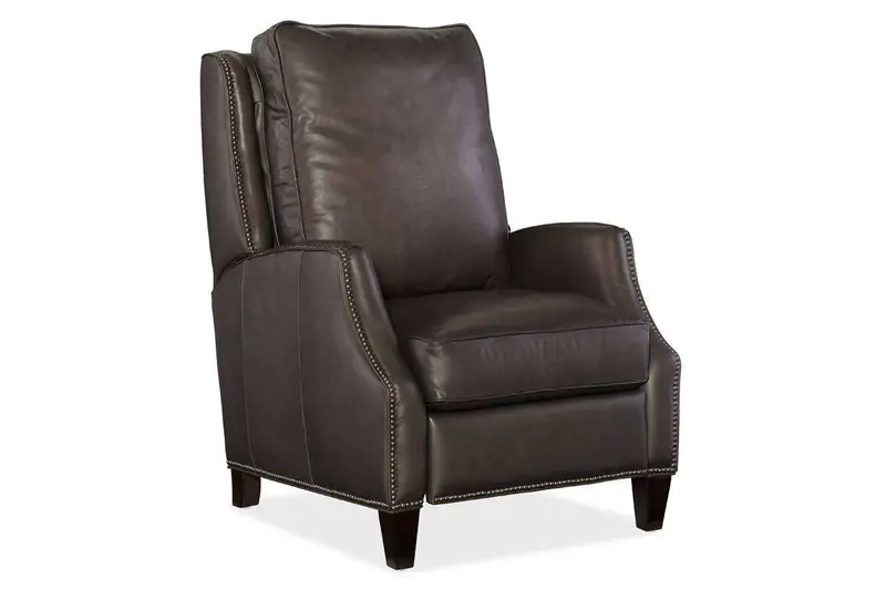 Barry Castle Quick-Ship Leather Recliner – Transitional Comfort Design