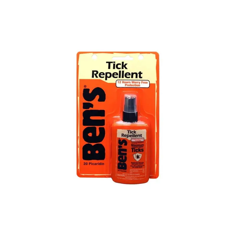 Ben’s Tick Repellent Spray – 3.4 oz (20% Picaridin)