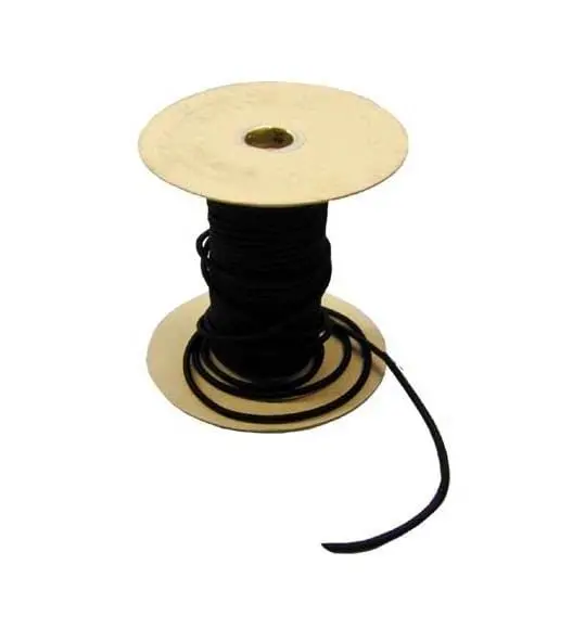 Black Bungee Shock Cord – 1/8″ Diameter – Sold by the Foot