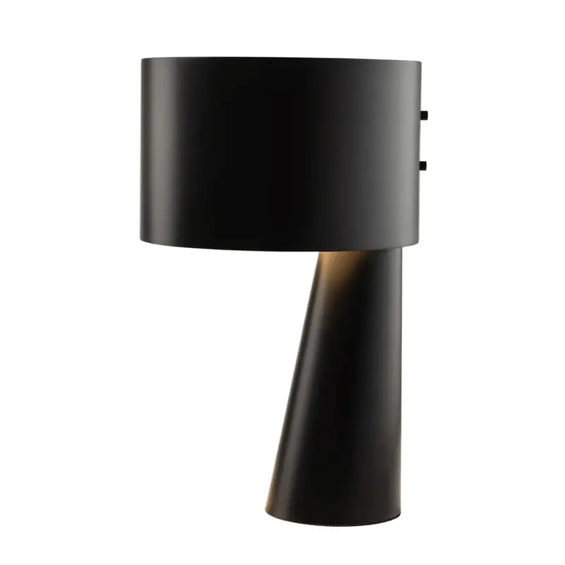 Black Penta Table Lamp with Modern Geometric Base