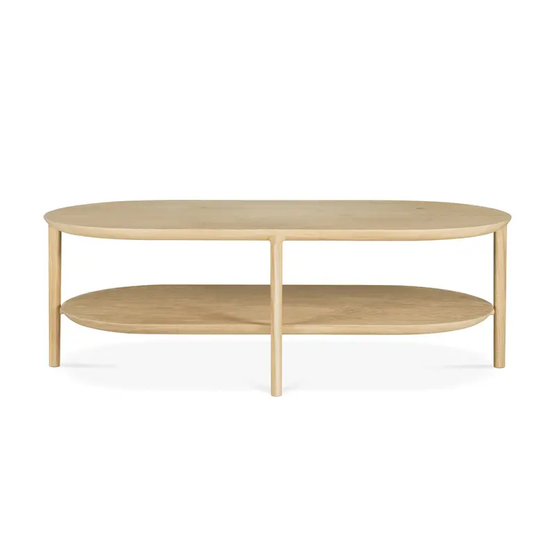 Bok Low Coffee Table Featuring Solid Oak Construction