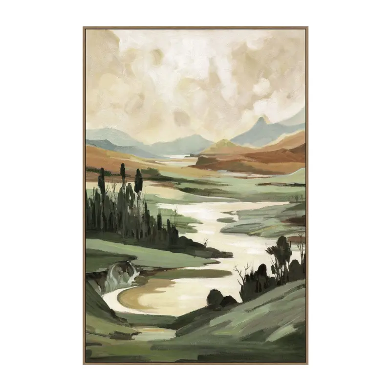 Bright Highlands Art Print – Premium Framed Canvas Wall Decor