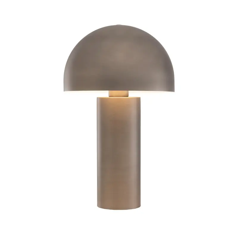 Brushed Nickel Lore Table Lamp with Contemporary Design
