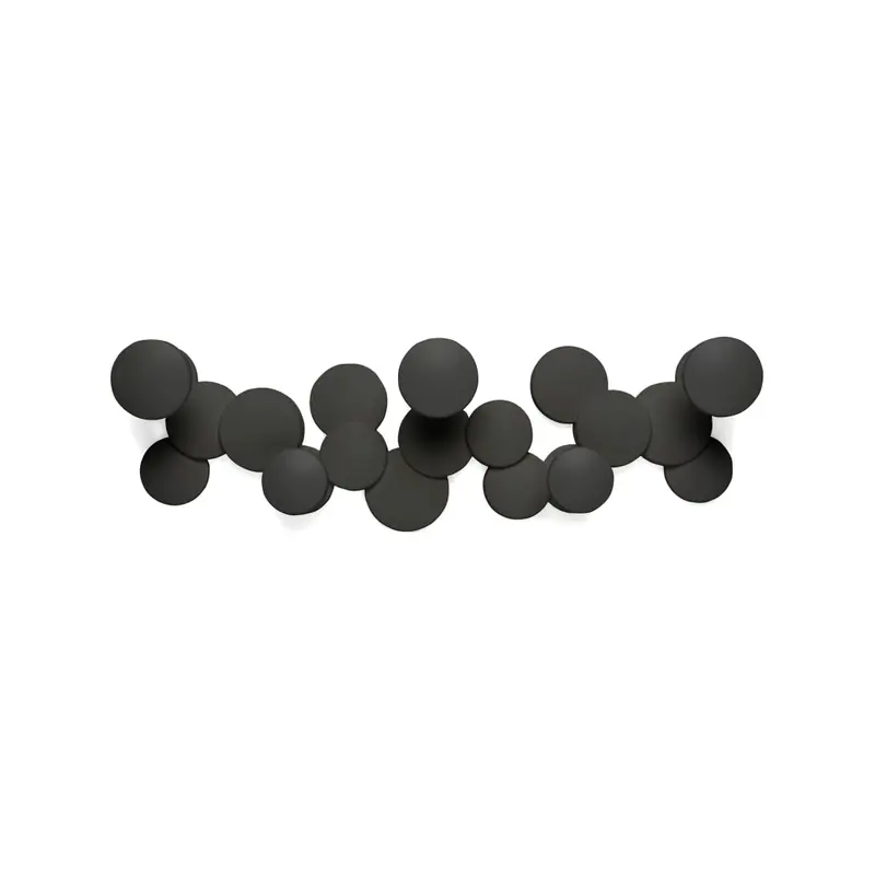 Bubble Black Wall-Mounted Coat Hooks
