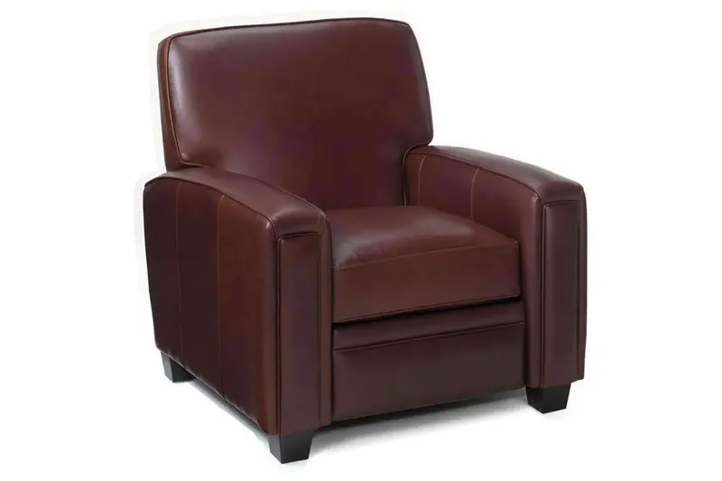 Burton Square Leather Recliner – Classic Tight-Back Design with Refined Leather Upholstery