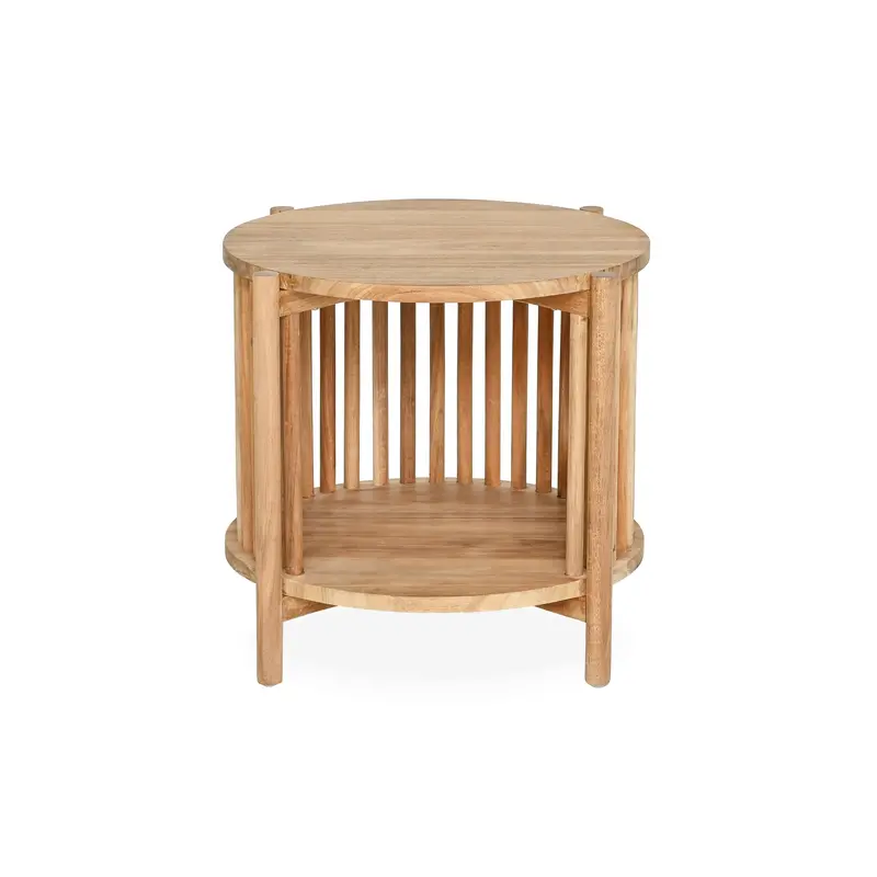 Cate Natural Wood Bedside Table – Minimalist Design