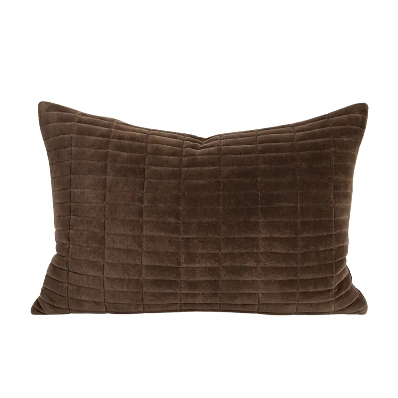 Chocolate-Brown Turner Rectangular Accent Cushion