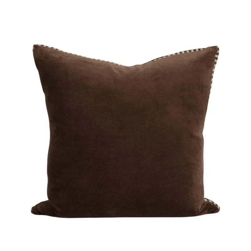 Chocolate Edward Cushion with Premium Cotton Cover