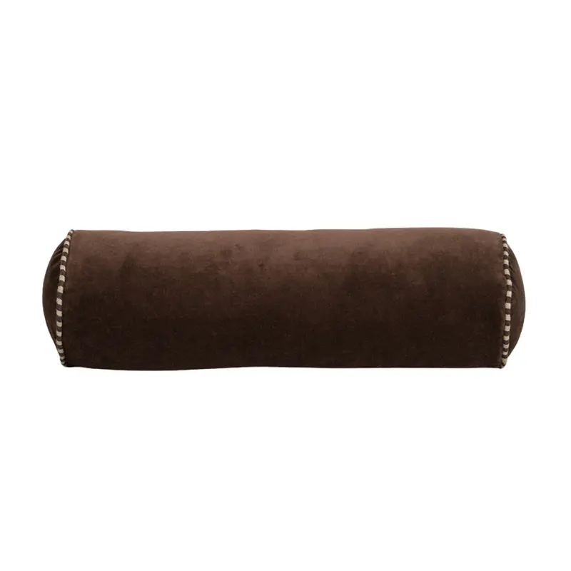 Chocolate Elliot Bolster Cushion with Tapered Ends