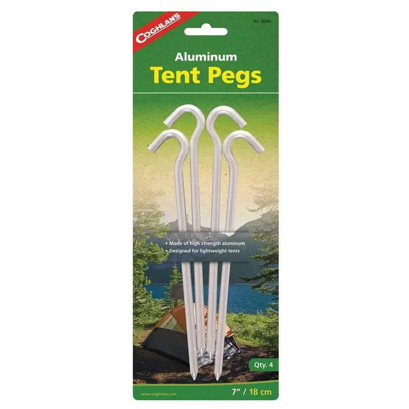 Coghlan’s 7-Inch Lightweight Aluminum Tent Stakes