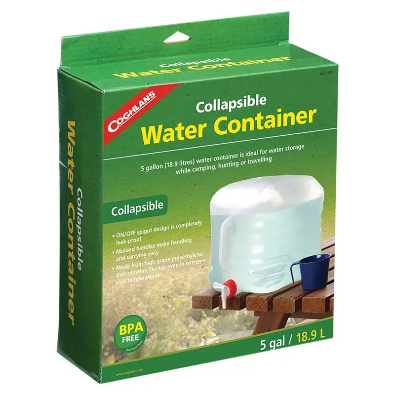 Coghlan’s Collapsible 5-Gallon Water Carrier – BPA-Free & Lightweight
