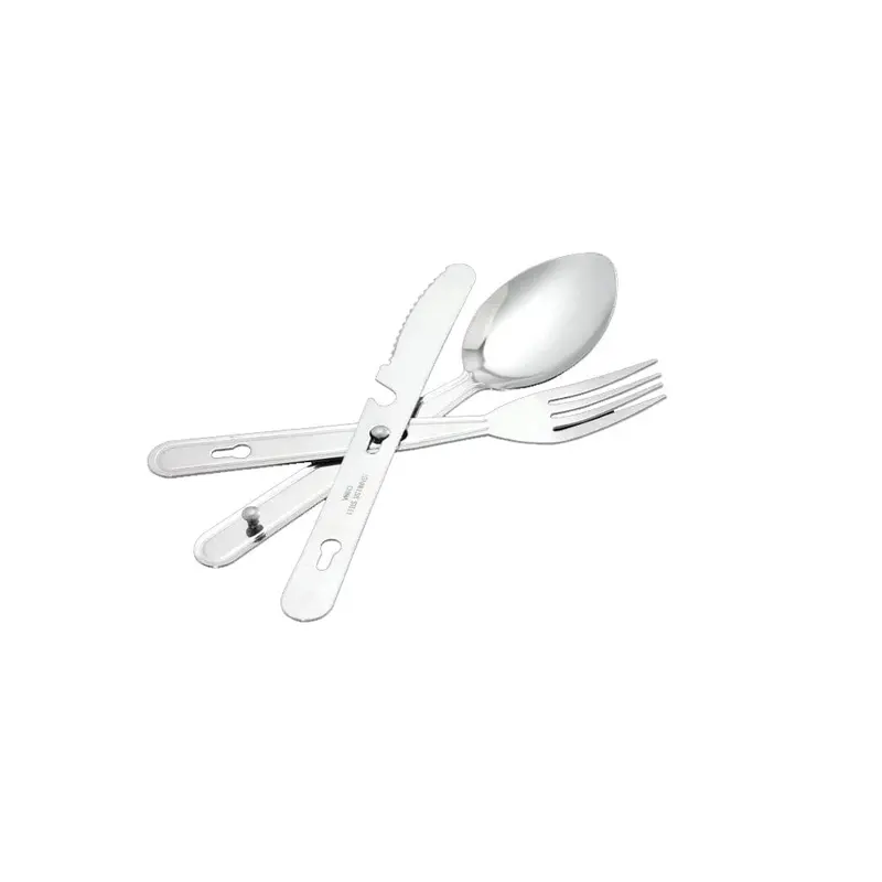 Coghlan’s Compact Cutlery Set – Stainless Steel Fork, Spoon & Knife in Pouch