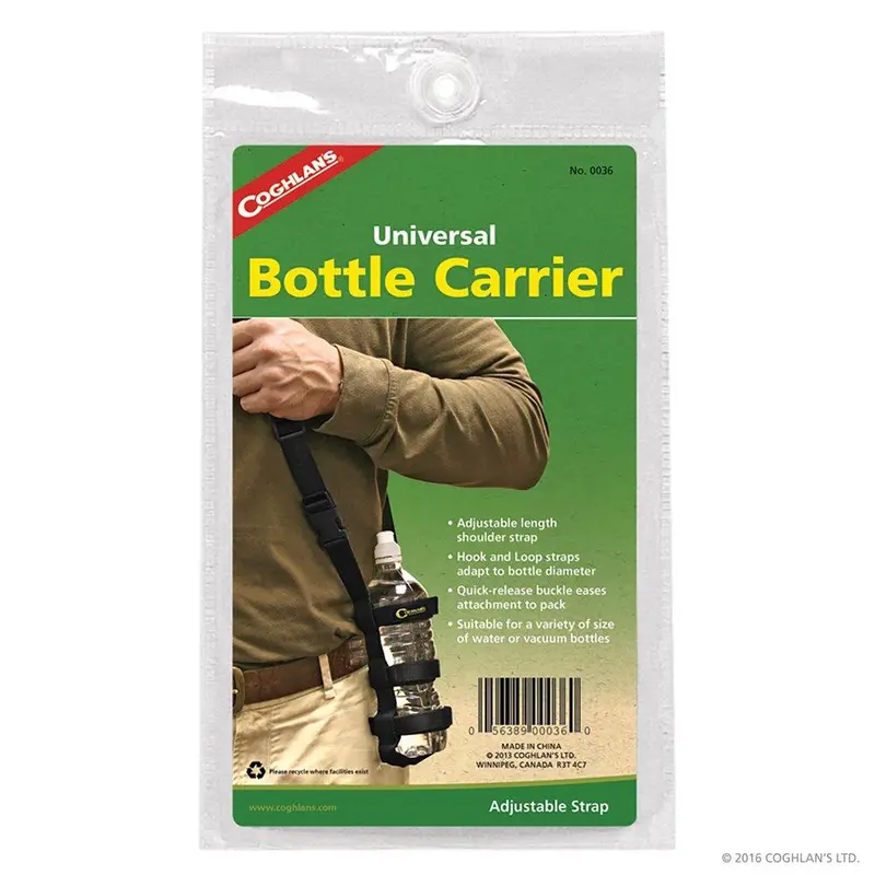Coghlan’s Insulated Bottle Carrier – Holds 2 Bottles, Adjustable Strap Design