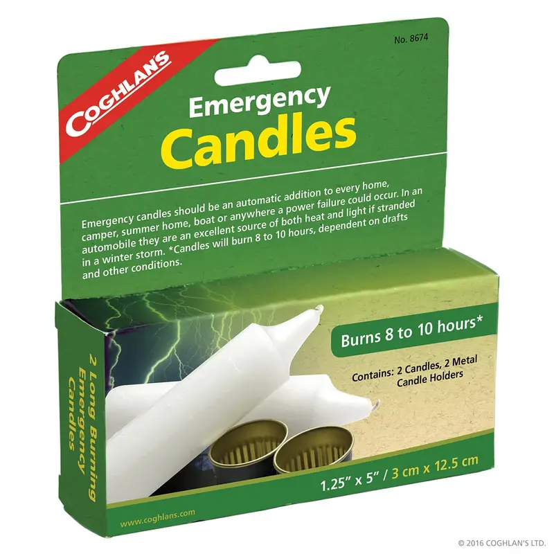 Coghlan’s Long-Lasting Emergency Candle – 12+ Hour Burn