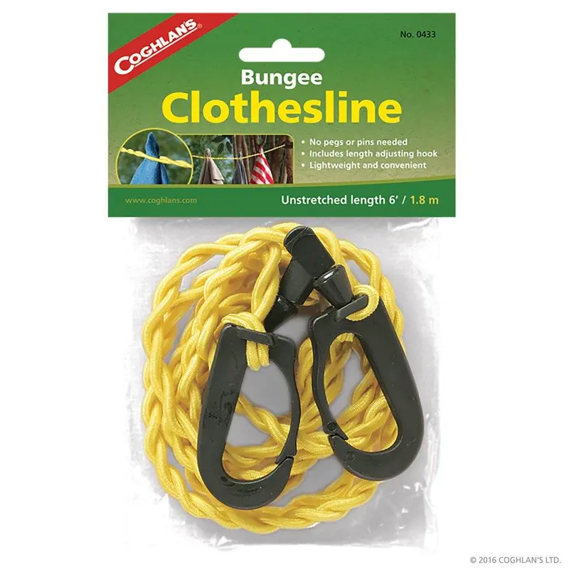 Coghlan’s Stretchable Bungee Clothesline – Adjustable Outdoor Drying Rope