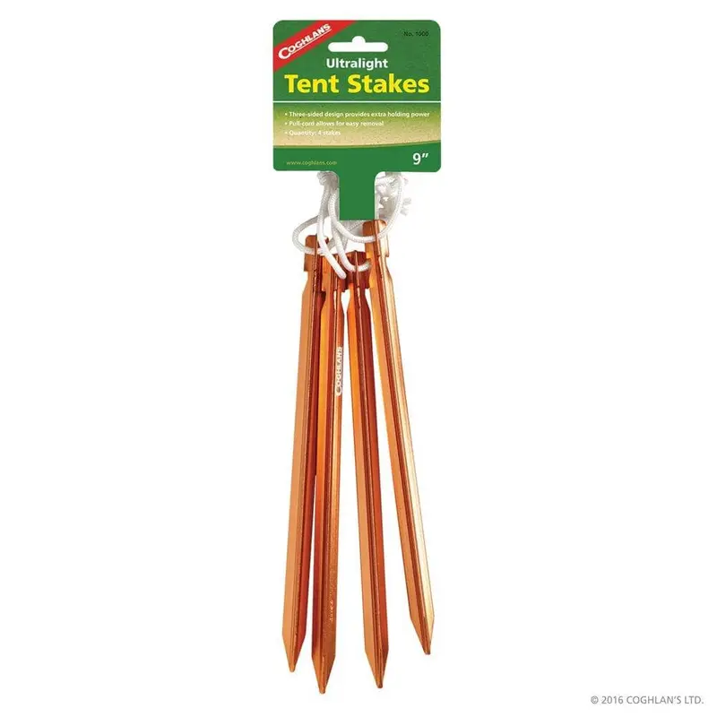 Coghlan’s Ultralight Aluminum Tent Stakes – Compact Backpacking Pegs