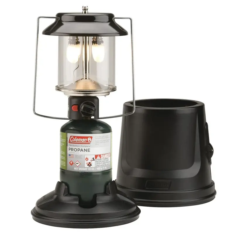 Coleman QuickPack 2-Mantle Propane Lantern – Portable Camping Light