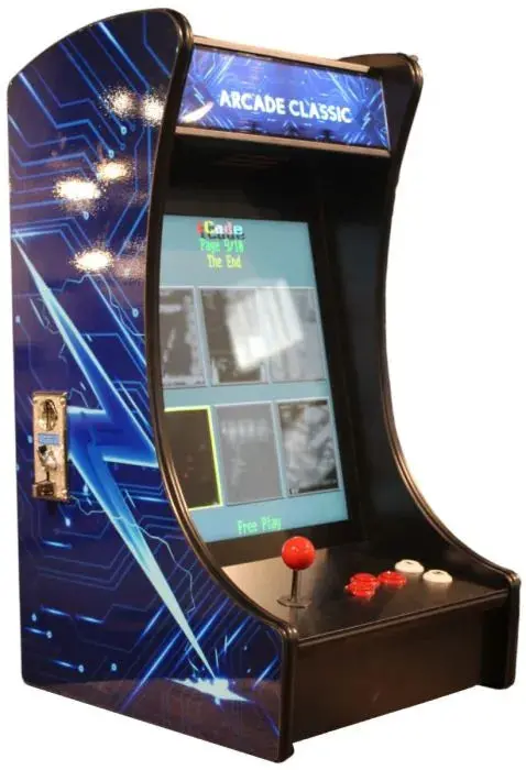 Compact Single-Player Countertop Arcade Cabinet