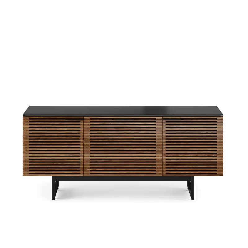 Corridor 8177 Modular Media Unit in Rich Natural Walnut
