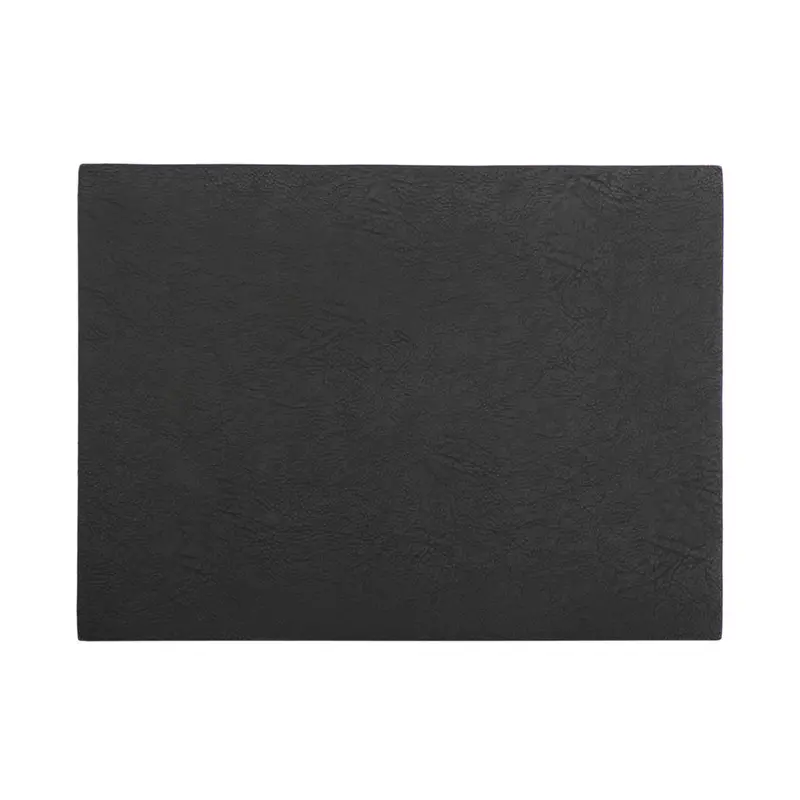 Cowboy-Style Black Faux Leather Placemats (Set of 4)
